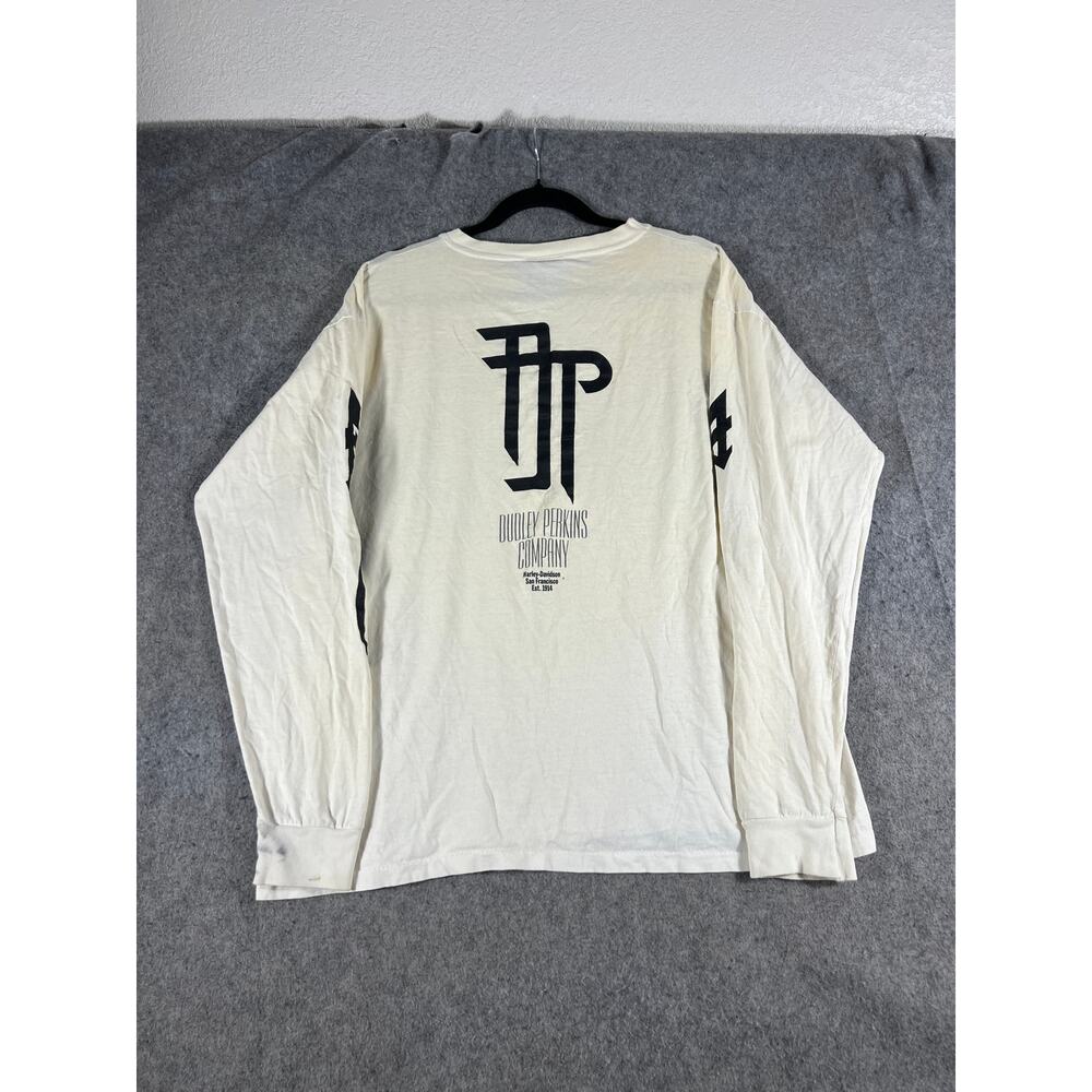 VTG 90s Harley Davidson Shirt Mens XL Dudley Perkins Long Sleeve Tee Tribal RARE - Picture 2 of 11